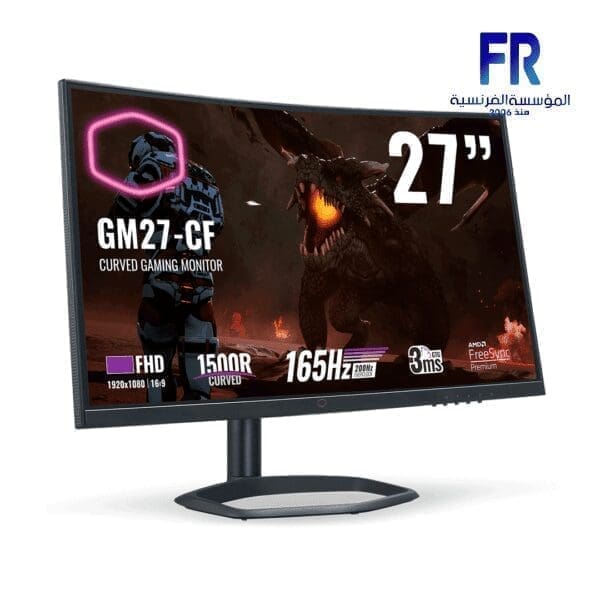 COOLER MASTER GM27 CF 27 INCH 165HZ 3MS VA CURVED GAMING MONITOR