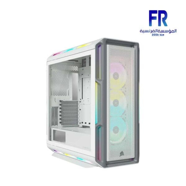 CORSAIR ICUE 5000T RGB TEMPERED GLASS WHITE MID TOWER Case
