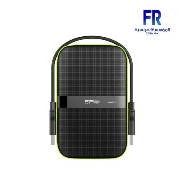 SILICON POWER ARMOR A60 1TB IPX4 WATER RESISTANT AND MIL-STD-810G SHOCK PROOF GREEN EXTERNAL HARD Drive