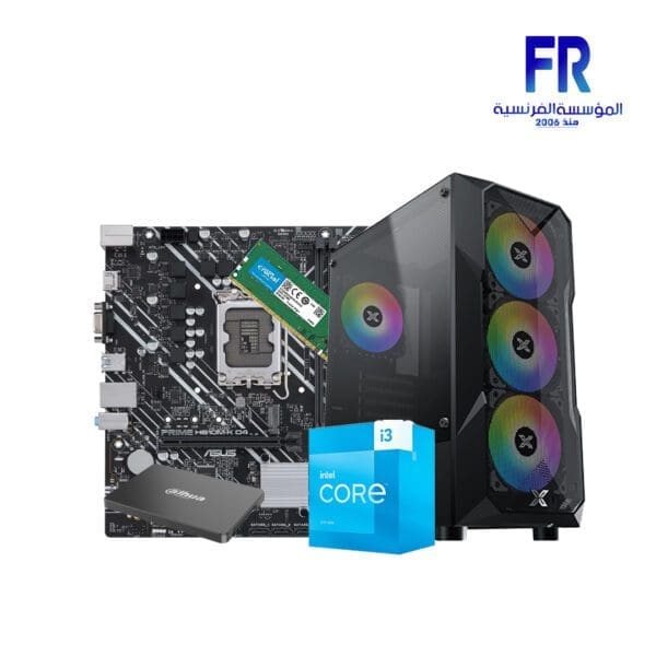 ALFRENSIA Summer offers #2 I3 13100 - H610M-K - 8G DDR4 - 120GB SSD - MOON KNIGHT GAMING Build