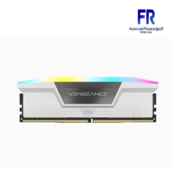 Corsair-Vengeance-RGB-64Gb-(2X32Gb)-DDR5-5200Mhz-White-Desktop-Memory