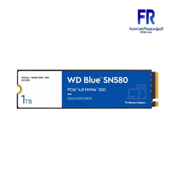 Wd Blue SN580 1Tb M2 Nvme Internal Solid State Drive SSD